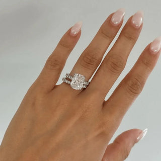 Round Halo, Pave & Split Shank Engagement Ring – 1.93 CT Lab Grown Diamond