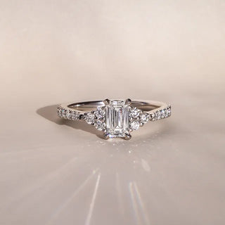 Round Halo, Pave & Split Shank Engagement Ring – 1.93 CT Lab Grown Diamond