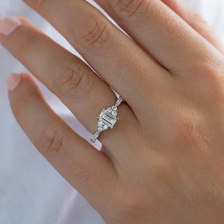 Round Halo, Pave & Split Shank Engagement Ring – 1.93 CT Lab Grown Diamond