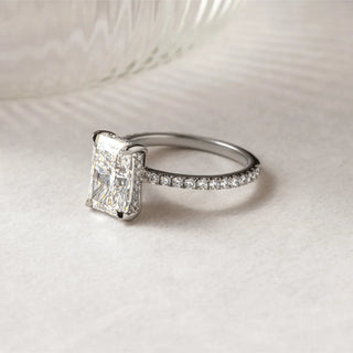Round Halo, Pave & Split Shank Engagement Ring – 1.93 CT Lab Grown Diamond
