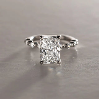Round Halo, Pave & Split Shank Engagement Ring – 1.93 CT Lab Grown Diamond