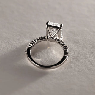 Round Halo, Pave & Split Shank Engagement Ring – 1.93 CT Lab Grown Diamond