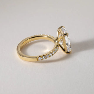 Round Halo, Pave & Split Shank Engagement Ring – 1.93 CT Lab Grown Diamond