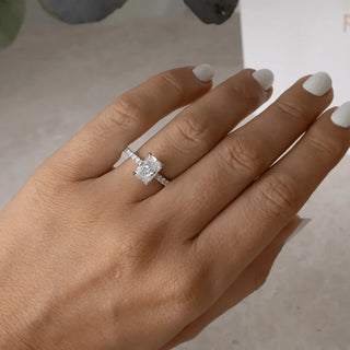 Round Halo, Pave & Split Shank Engagement Ring – 1.93 CT Lab Grown Diamond