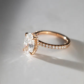 Round Halo, Pave & Split Shank Engagement Ring – 1.93 CT Lab Grown Diamond