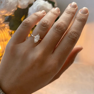 Round Halo, Pave & Split Shank Engagement Ring – 1.93 CT Lab Grown Diamond