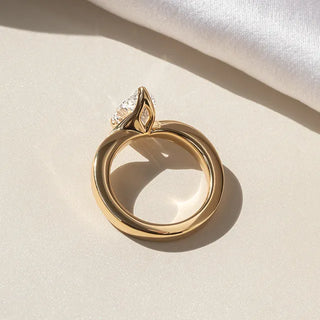 Round Halo, Pave & Split Shank Engagement Ring – 1.93 CT Lab Grown Diamond