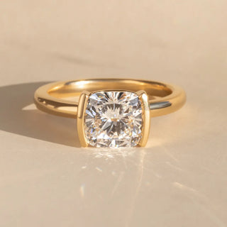 Round Halo, Pave & Split Shank Engagement Ring – 1.93 CT Lab Grown Diamond