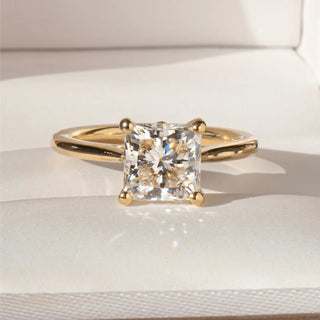 Round Halo, Pave & Split Shank Engagement Ring – 1.93 CT Lab Grown Diamond