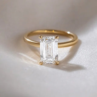 Round Halo, Pave & Split Shank Engagement Ring – 1.93 CT Lab Grown Diamond