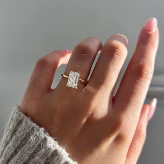 Round Halo, Pave & Split Shank Engagement Ring – 1.93 CT Lab Grown Diamond