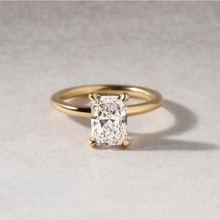 Round Halo, Pave & Split Shank Engagement Ring – 1.93 CT Lab Grown Diamond