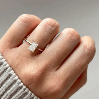 Round Halo, Pave & Split Shank Engagement Ring – 1.93 CT Lab Grown Diamond