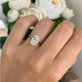 Round Halo, Pave & Split Shank Engagement Ring – 1.93 CT Lab Grown Diamond