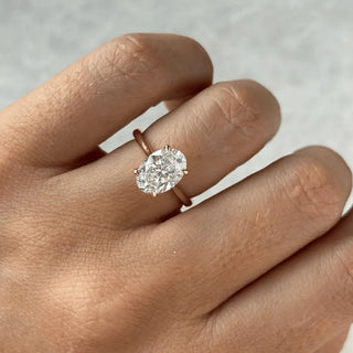 Round Halo, Pave & Split Shank Engagement Ring – 1.93 CT Lab Grown Diamond