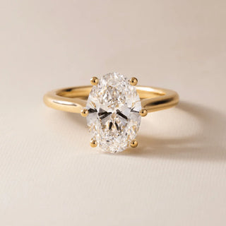 Round Halo, Pave & Split Shank Engagement Ring – 1.93 CT Lab Grown Diamond