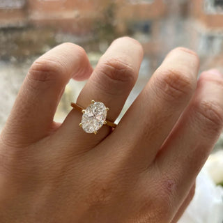 Round Halo, Pave & Split Shank Engagement Ring – 1.93 CT Lab Grown Diamond