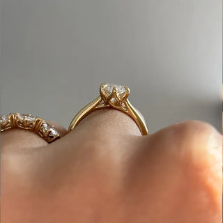 Round Halo, Pave & Split Shank Engagement Ring – 1.93 CT Lab Grown Diamond