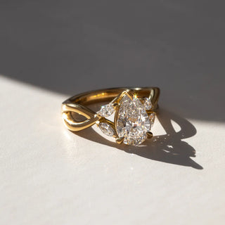 Round Halo, Pave & Split Shank Engagement Ring – 1.93 CT Lab Grown Diamond