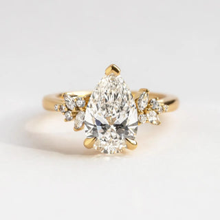 Round Halo, Pave & Split Shank Engagement Ring – 1.93 CT Lab Grown Diamond