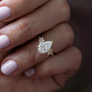 Round Halo, Pave & Split Shank Engagement Ring – 1.93 CT Lab Grown Diamond