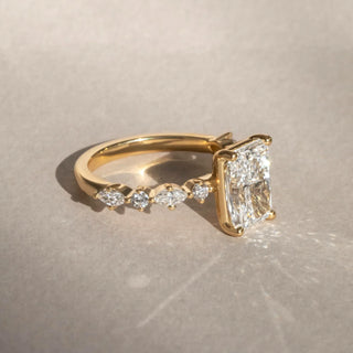Round Halo, Pave & Split Shank Engagement Ring – 1.93 CT Lab Grown Diamond