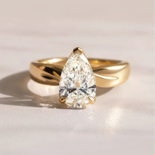 Round Halo, Pave & Split Shank Engagement Ring – 1.93 CT Lab Grown Diamond