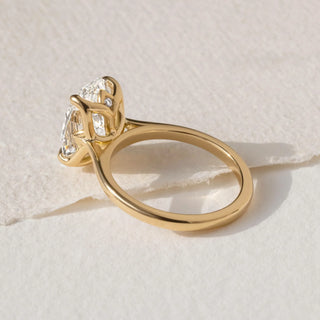 Round Halo, Pave & Split Shank Engagement Ring – 1.93 CT Lab Grown Diamond
