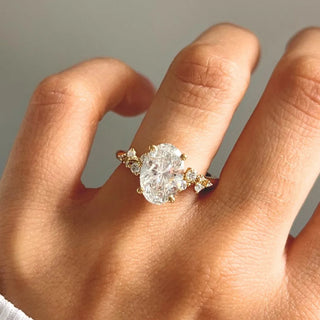 Round Halo, Pave & Split Shank Engagement Ring – 1.93 CT Lab Grown Diamond