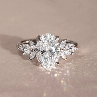 Round Halo, Pave & Split Shank Engagement Ring – 1.93 CT Lab Grown Diamond