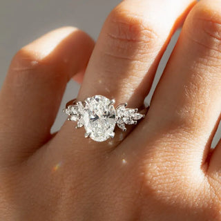 Round Halo, Pave & Split Shank Engagement Ring – 1.93 CT Lab Grown Diamond