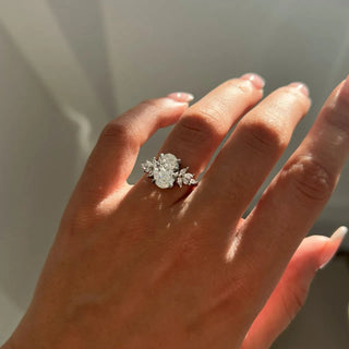 Round Halo, Pave & Split Shank Engagement Ring – 1.93 CT Lab Grown Diamond