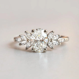 Round Halo, Pave & Split Shank Engagement Ring – 1.93 CT Lab Grown Diamond