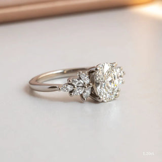 Round Halo, Pave & Split Shank Engagement Ring – 1.93 CT Lab Grown Diamond