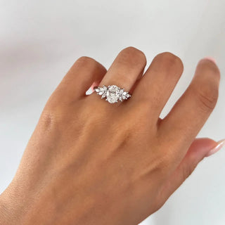 Round Halo, Pave & Split Shank Engagement Ring – 1.93 CT Lab Grown Diamond