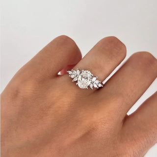 Round Halo, Pave & Split Shank Engagement Ring – 1.93 CT Lab Grown Diamond