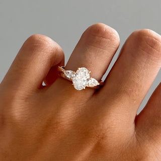 Round Halo, Pave & Split Shank Engagement Ring – 1.93 CT Lab Grown Diamond