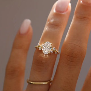 Round Halo, Pave & Split Shank Engagement Ring – 1.93 CT Lab Grown Diamond