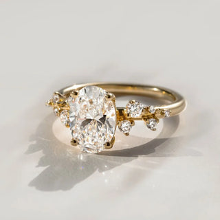Round Halo, Pave & Split Shank Engagement Ring – 1.93 CT Lab Grown Diamond