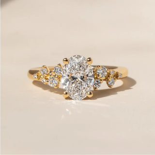Round Halo, Pave & Split Shank Engagement Ring – 1.93 CT Lab Grown Diamond