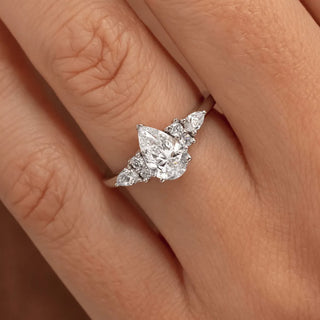 Round Halo, Pave & Split Shank Engagement Ring – 1.93 CT Lab Grown Diamond