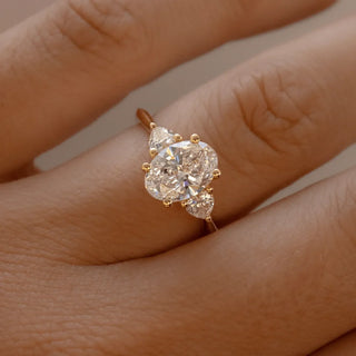 Round Halo, Pave & Split Shank Engagement Ring – 1.93 CT Lab Grown Diamond