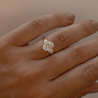 Round Halo, Pave & Split Shank Engagement Ring – 1.93 CT Lab Grown Diamond