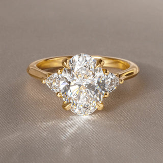 Round Halo, Pave & Split Shank Engagement Ring – 1.93 CT Lab Grown Diamond
