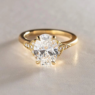 Round Halo, Pave & Split Shank Engagement Ring – 1.93 CT Lab Grown Diamond