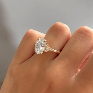 Round Halo, Pave & Split Shank Engagement Ring – 1.93 CT Lab Grown Diamond