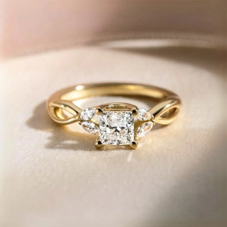 Round Halo, Pave & Split Shank Engagement Ring – 1.93 CT Lab Grown Diamond