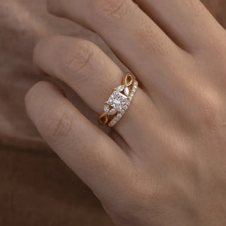 Round Halo, Pave & Split Shank Engagement Ring – 1.93 CT Lab Grown Diamond