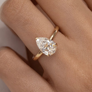 Round Halo, Pave & Split Shank Engagement Ring – 1.93 CT Lab Grown Diamond