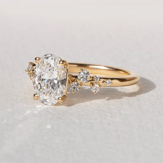 Round Halo, Pave & Split Shank Engagement Ring – 1.93 CT Lab Grown Diamond